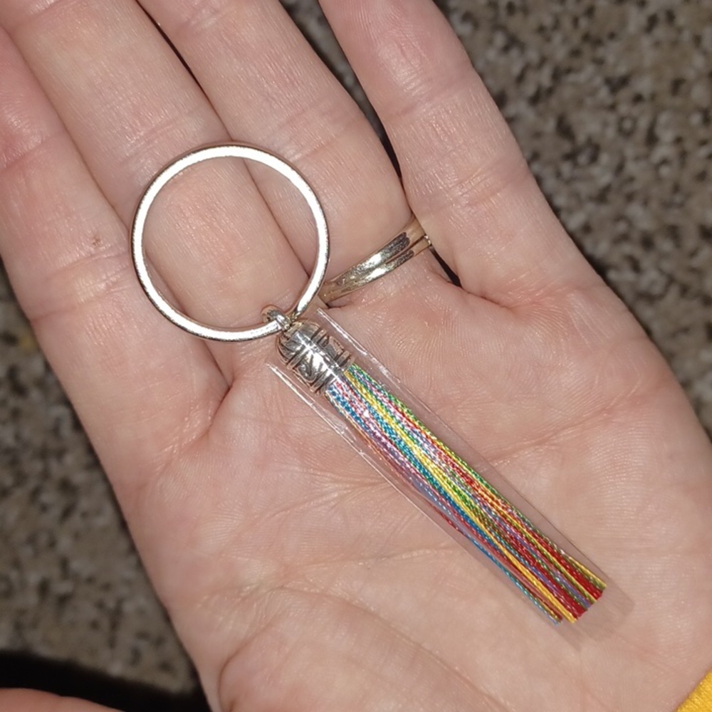 New tassel keychain key ring